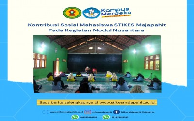 Kontribusi Sosial Mahasiswa STIKES Majapahit Pada Kegiatan Modul Nusantara