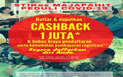 STIKes Majapahit Peduli Covid-19, Segera Daftar & Dapatkan Cashback 1 Juta Rupiah